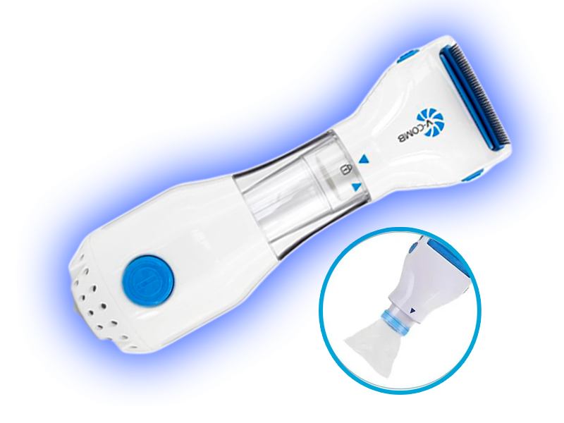 Pieptene Special Aspirator Anti-Păduchi Eliminare Rapidă ⚡ CADOU 2 Rezerve Filre🎁