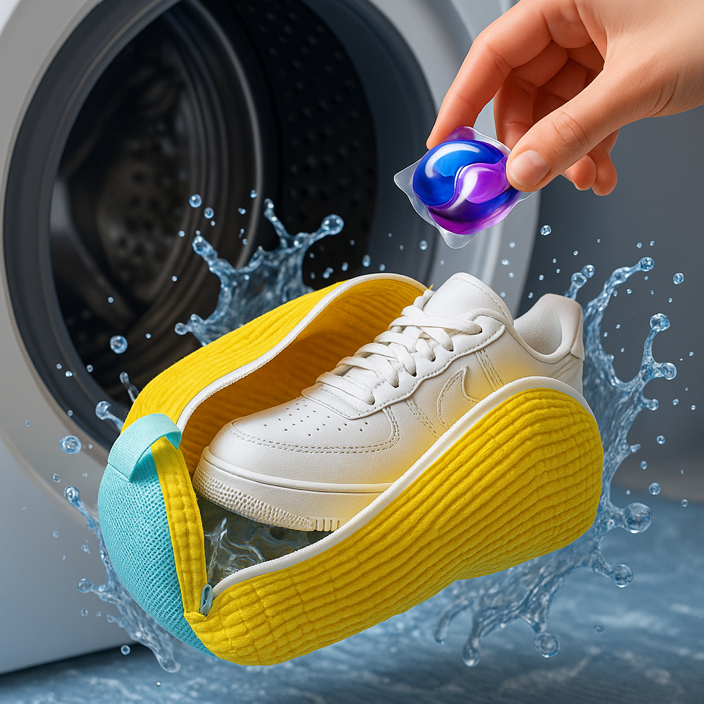 Oferta 1+1 🎁 Saci Premium de Spălat Încălțăminte Protecție & Curățare Sigură  🧼