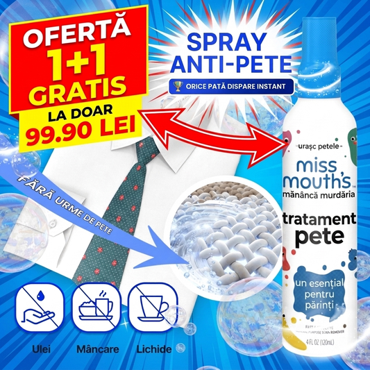 1+1 GRATIS Spray Special Anti-Pete  Elimina petele in 30 secunde GRANTAT!