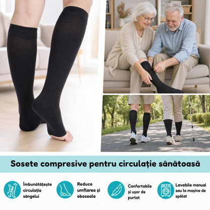 1 Set+1 Set Gratis Ciorapi Compresivi cu Fermoar 🩺 Reduce Umflarea🦵 + Circulatie mai buna 🫀